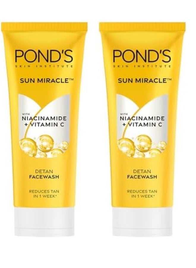 بوندز غسول الوجه من بوندز لإزالة اسمرار البشرة في 7 أيام فقط | يحتوي على فيتامين C والنياسيناميد | غسول وجه مناسب لجميع أنواع البشرة، 100 جرام (عبوة من قطعتين) - Image 1